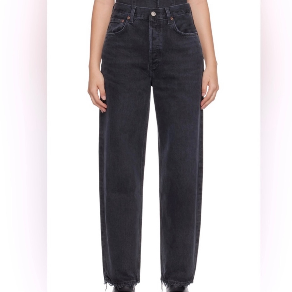 AGOLDE High Rise Tapered Baggy Jean in shamble